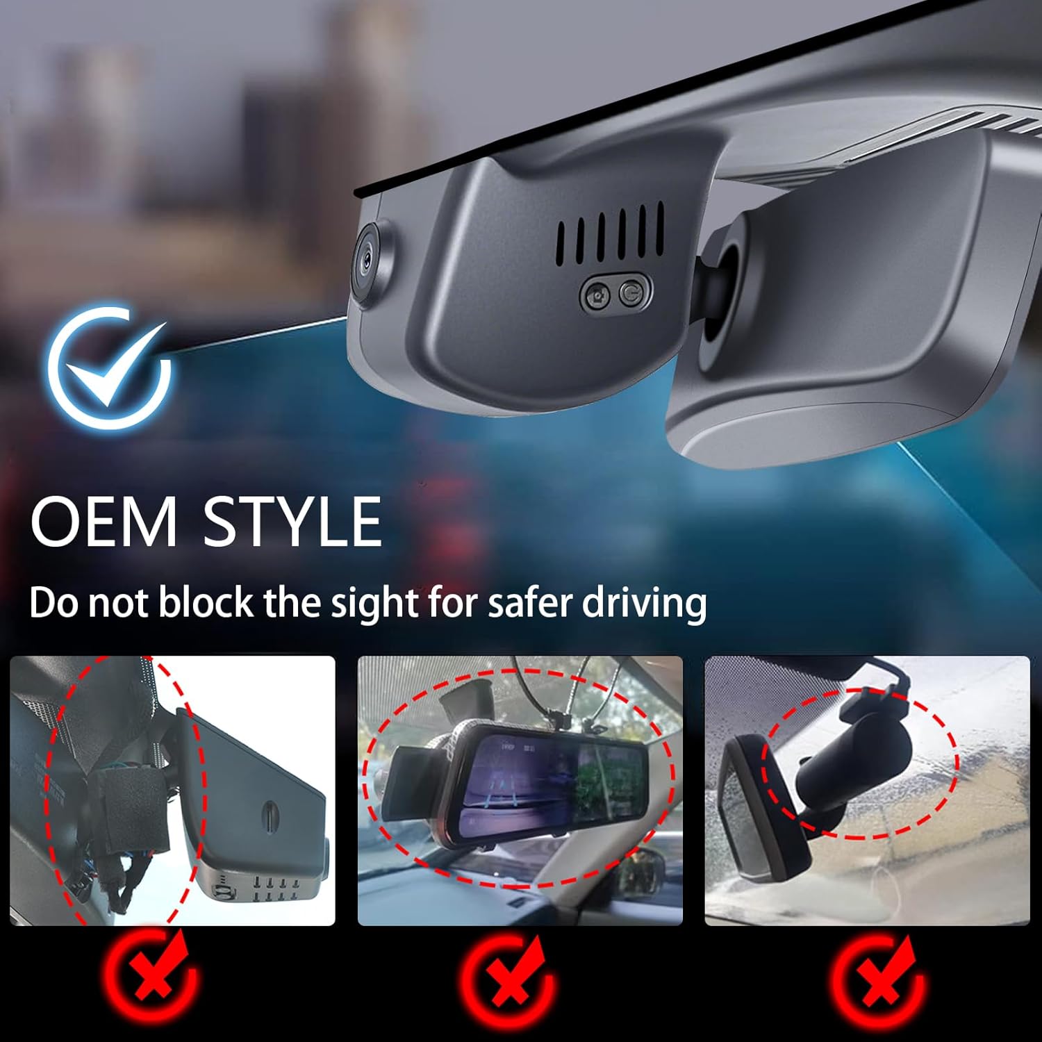 mangoal STARVIS 2 Front 4K HDR Dash Cam IMX678, Custom Fit for Custom fit for Mazda CX-70 2025 2026, 5GHz WiFi, GPS, 64GB Card