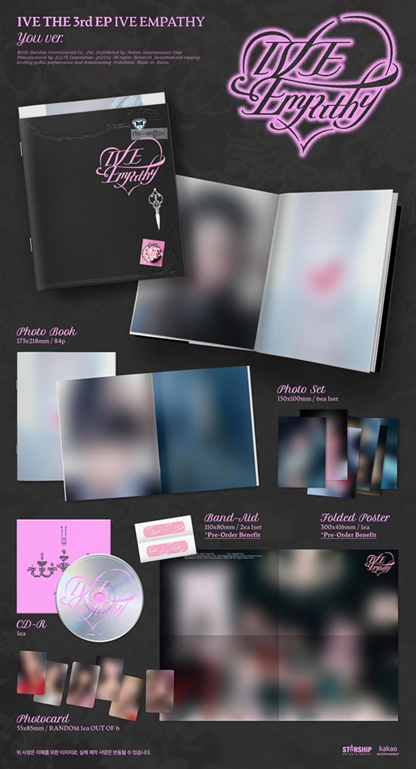 IVE Ive Empathy 3rd EP Album (Photobook - 3 Version Set) - Music Album EP