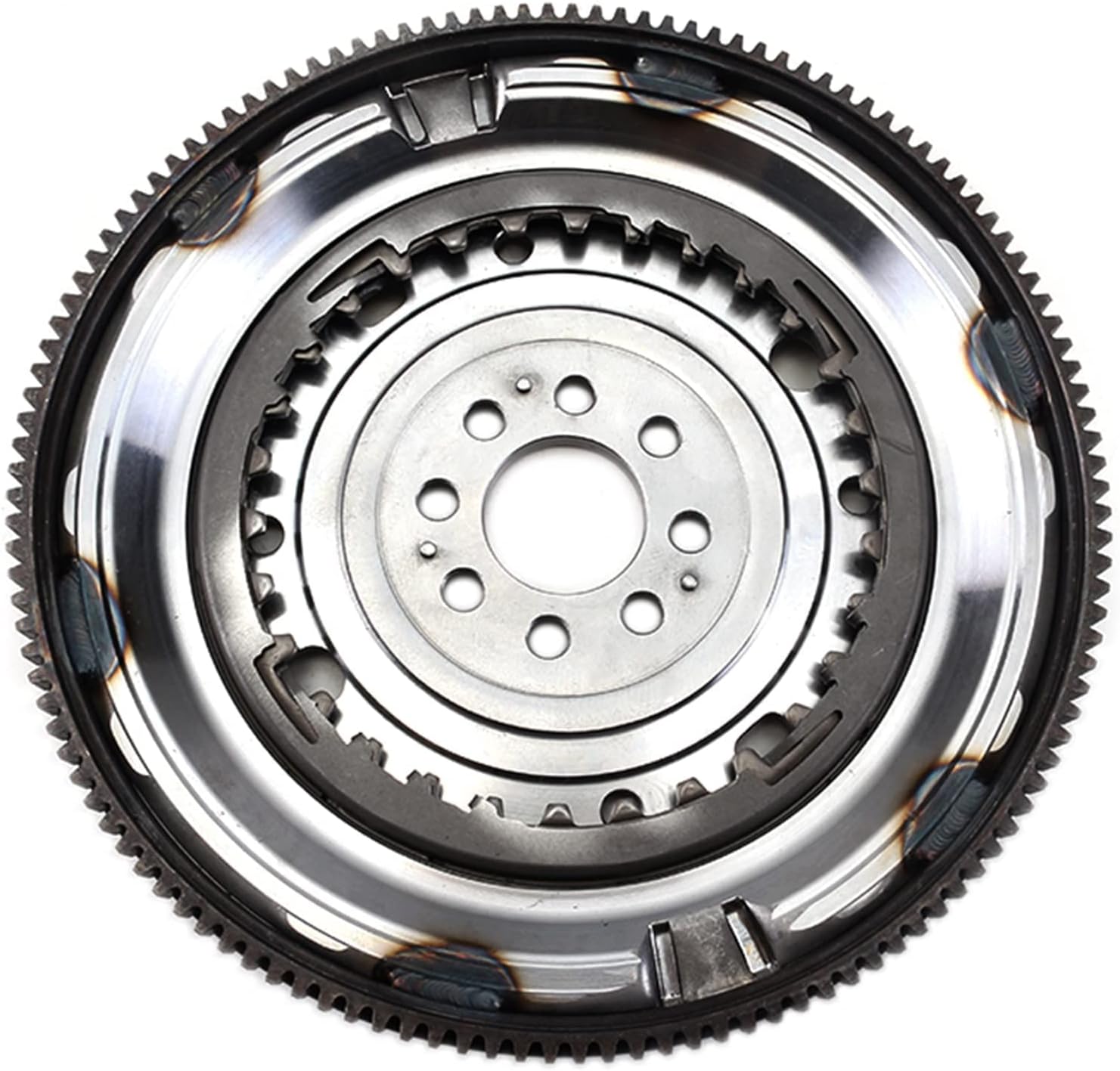 DQ200 0AM Transmission Clutch Flywheel 8 Holes 129T Compatible with Volkswagen Audi Skoda Seat 03F105266C 415033410 (8 Holes 129 Teeth)
