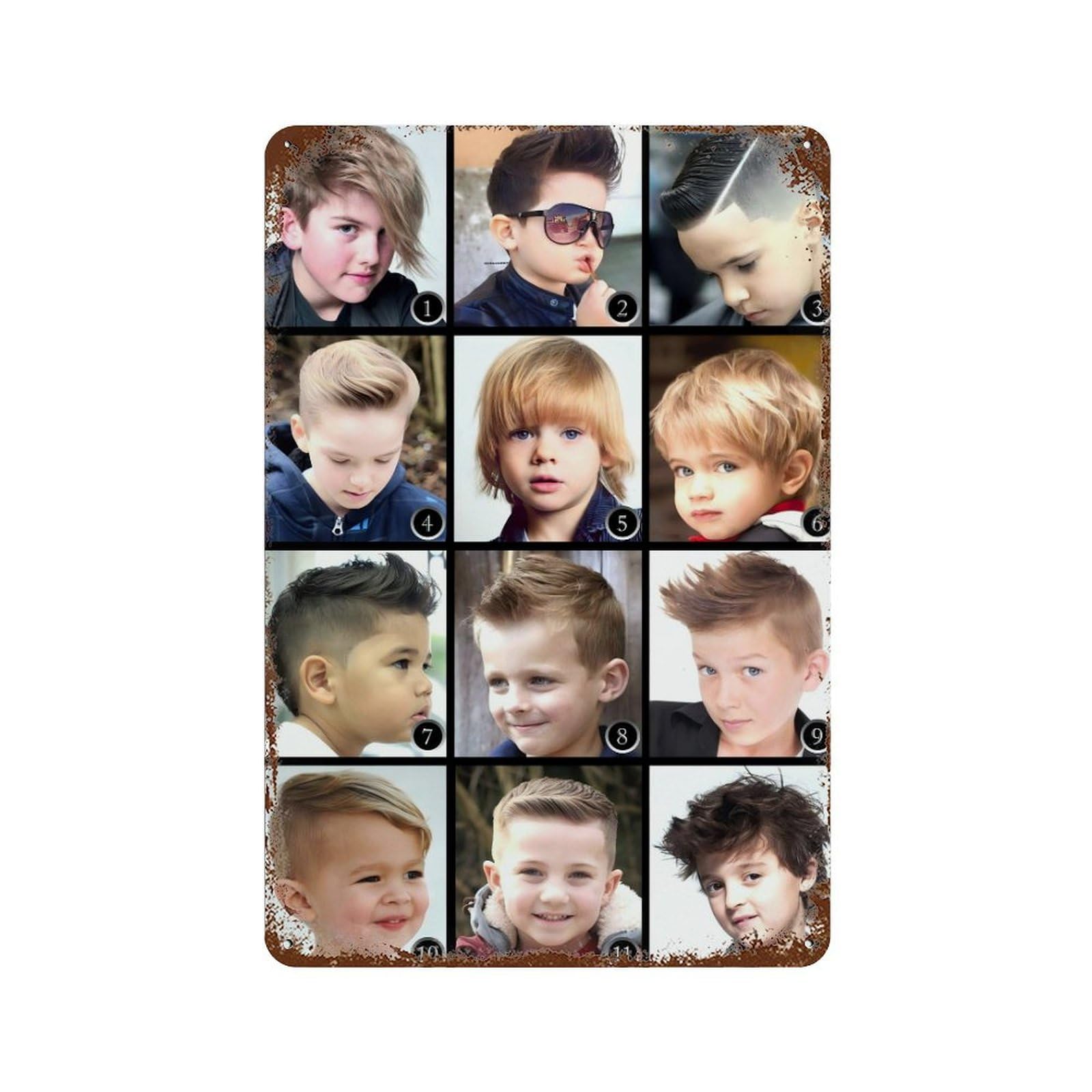 xiaoxiaoshen Barber Shop Fashion Hairstyle (22) Wall Decor Art Metal Tin Poster Modern Home Decor Art Home Bar Shop Decorations Vintage Sign 30x20cm