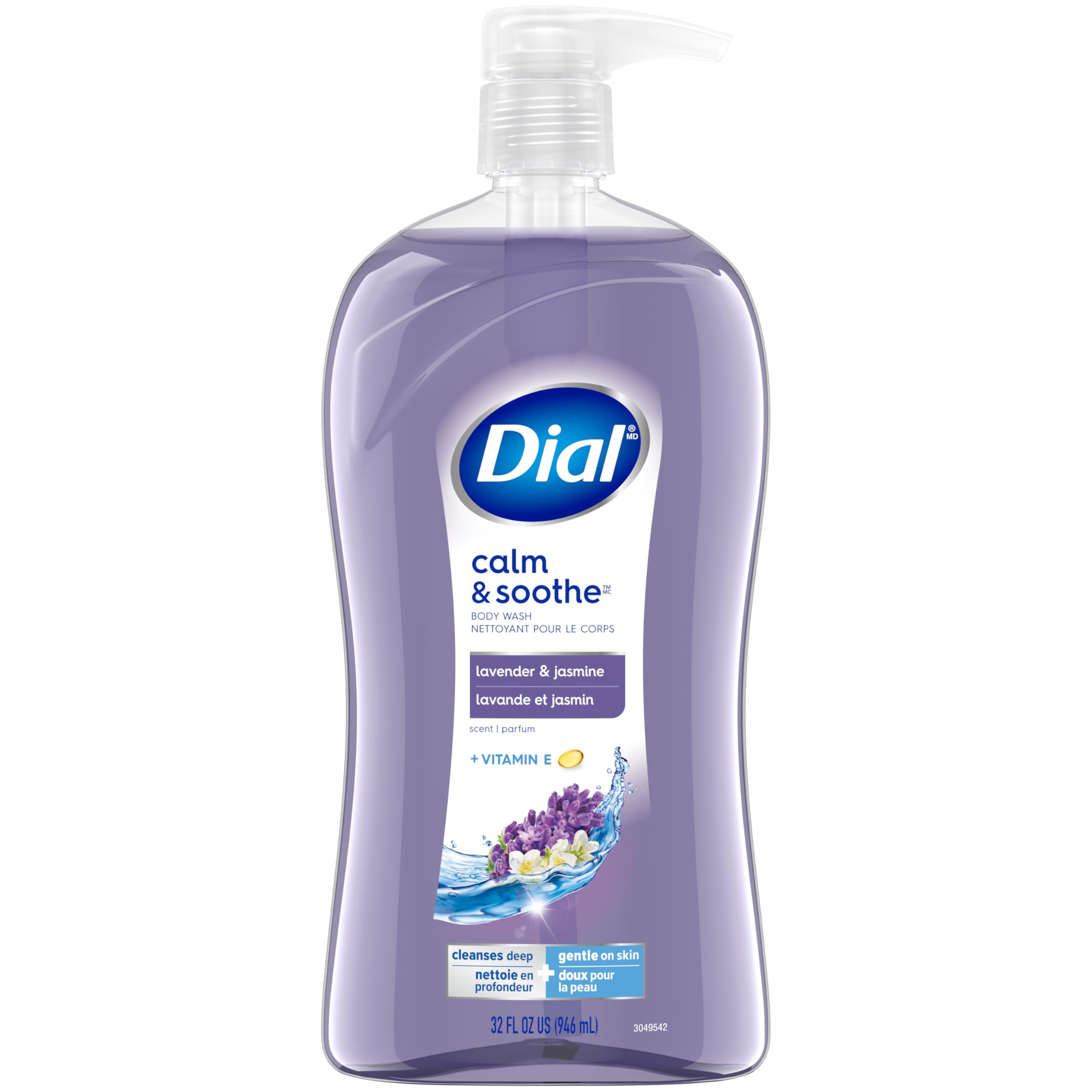 Dial Body Wash, Calm & Soothe Lavender & Jasmine Scent, 32 fl oz
