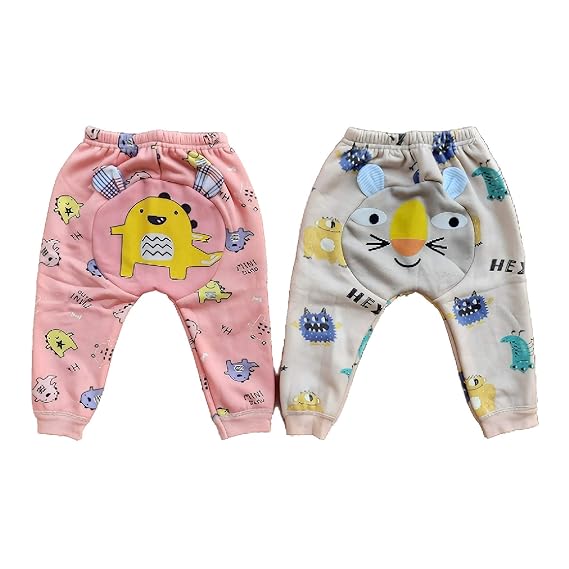 Home Treat Premium Kids Baby Boy and Girl Unisex Woolen Winter Warm| Lower Track Pants| Woolen Pajami/Pajama| Regular Fit| Feather Touch| Soft Fur Inside