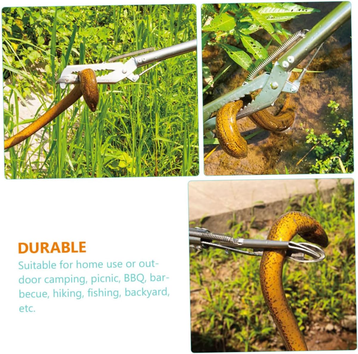 Slip Multi-function Crab Tong Stainless Steel Eel Clip for Crab Lobster and Loach Fishing Tool for Outdoor Adventures