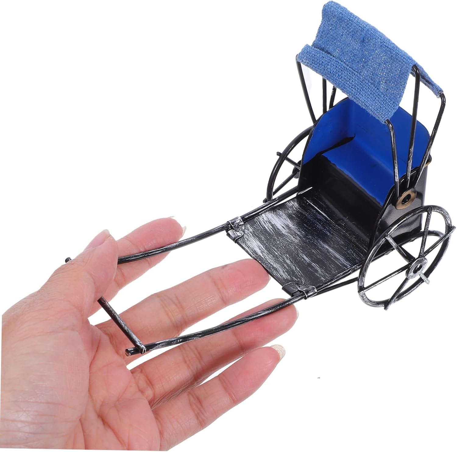 Retro Mini Iron Model Vintage Bicycle Sculpture Antique Finish Home Office Desk Shelf Decor Unique Collectible Figurine