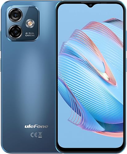 Ulefone Teléfonos celulares desbloqueados, Note 16 Pro 12 GB + 128 GB, 8 núcleos, 6.52 pulgadas HD+ pantalla desbloqueada, Android 13, 50MP + 8MP,