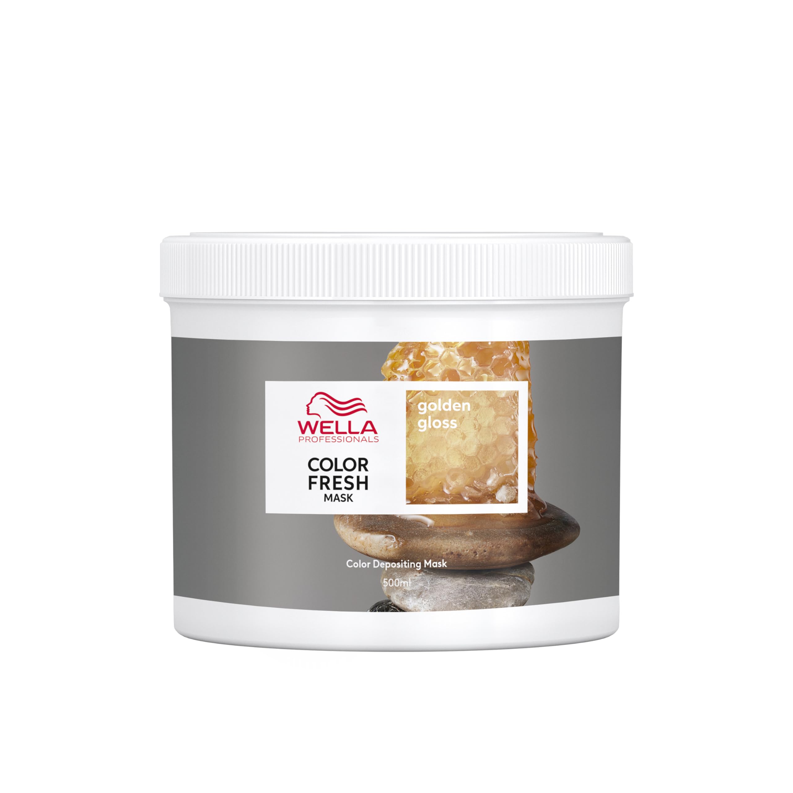 Wella Professional Color Fresh Mask, Temporary Hair Color Refresh Treatment, Semi-Permanent Hair Dye, Hair Gloss Treatment, Golden Gloss, 500 ml