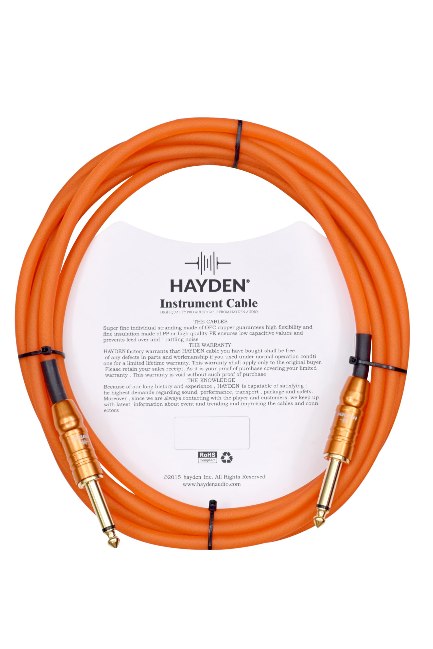 kh Pro Audio Instrument Cable 6.35mm 1/4 inch Guitar Instrument Cable 3 Meter/ 10 Feet for Guitar,Keyboard,Mixer,Amplifier,Amp