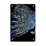 LDGSUPH Programmer Programming Code Wall Art Prints Folded Edge Iron Sheet Painting with Holes for Wall Prints Decorative Picture Metal Signboard Decor Painting for Outdoor Indoor Wall Decor