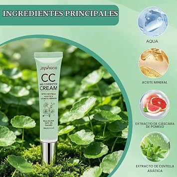 CC Red Correct Anti-Redness Dye Cream, CC Cream by Centella Asiatica
