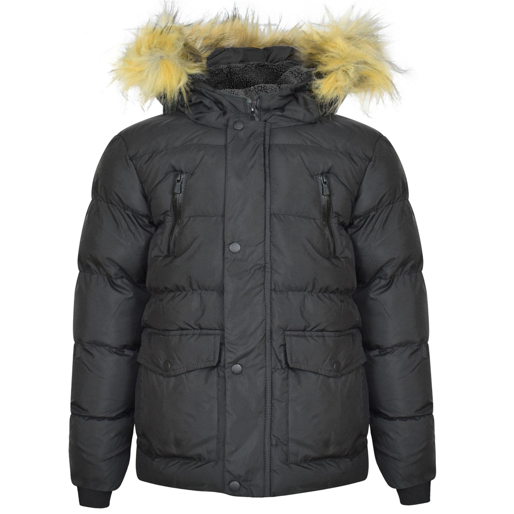 A2Z 4 Kids Niñas Niños Abrigo Invierno Acolchado Escolar Con Capucha Polar Forrado Chaqueta Con Cremallera Bolsillos Acolchada Casual Escolar Chaqueta Abrigo Burbuja Edad 5-13 Años