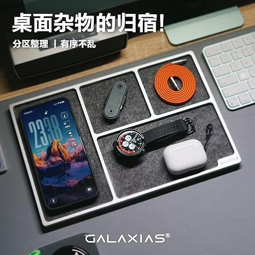Miniatura 6 de Galaxias Bandeja de almacenamiento para cajones de escritorio, caja de almacenamiento para hombre, hecha de aluminio, un hermoso accesorio de
