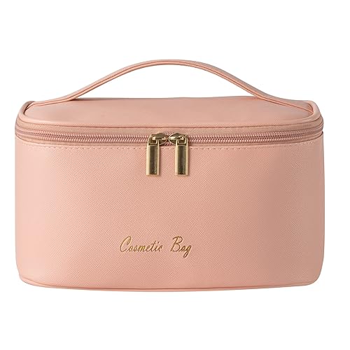 Miniatura 2 de Kitenrom Preppy - Bolsa de maquillaje pequeña de viaje para mujeres y niñas, pequeña bolsa de aseo organizador lindo (rosa raíz)