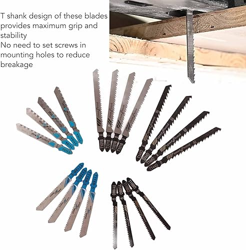 Miniatura 4 de Hojas de sierra de calar, 20 piezas de hojas de sierra de calar, juego de 20 hojas de sierra de calar T118A T118B T118G T218A T111C T119BO T119B HSS