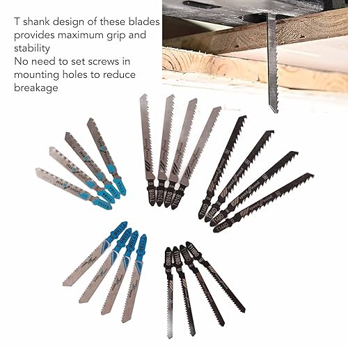 Miniatura 4 de Hojas de sierra de calar, 20 piezas de hojas de sierra de calar, juego de 20 hojas de sierra de calar T118A T118B T118G T218A T111C T119BO T119B HSS