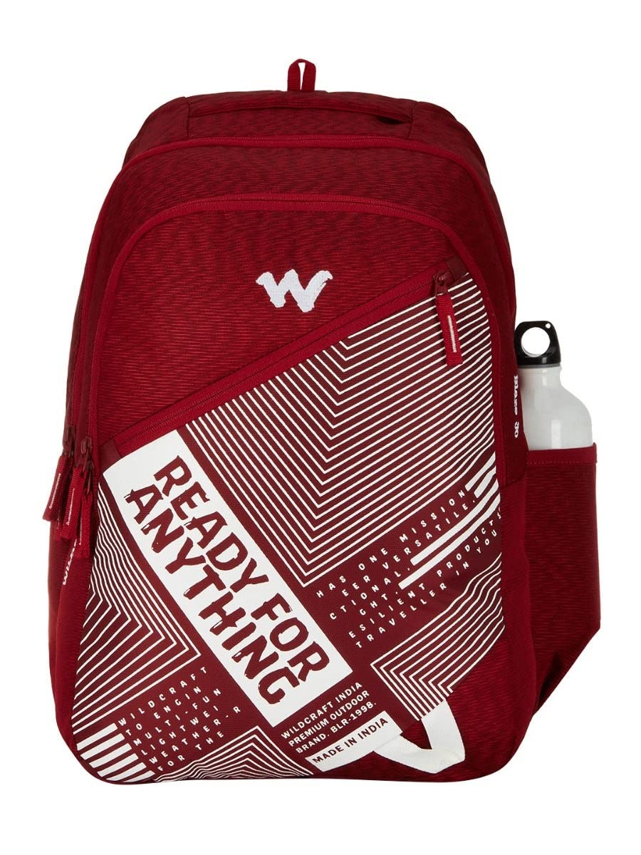 Wildcraft Blaze 30L Backpack with Rain Cover (12952) (Red)