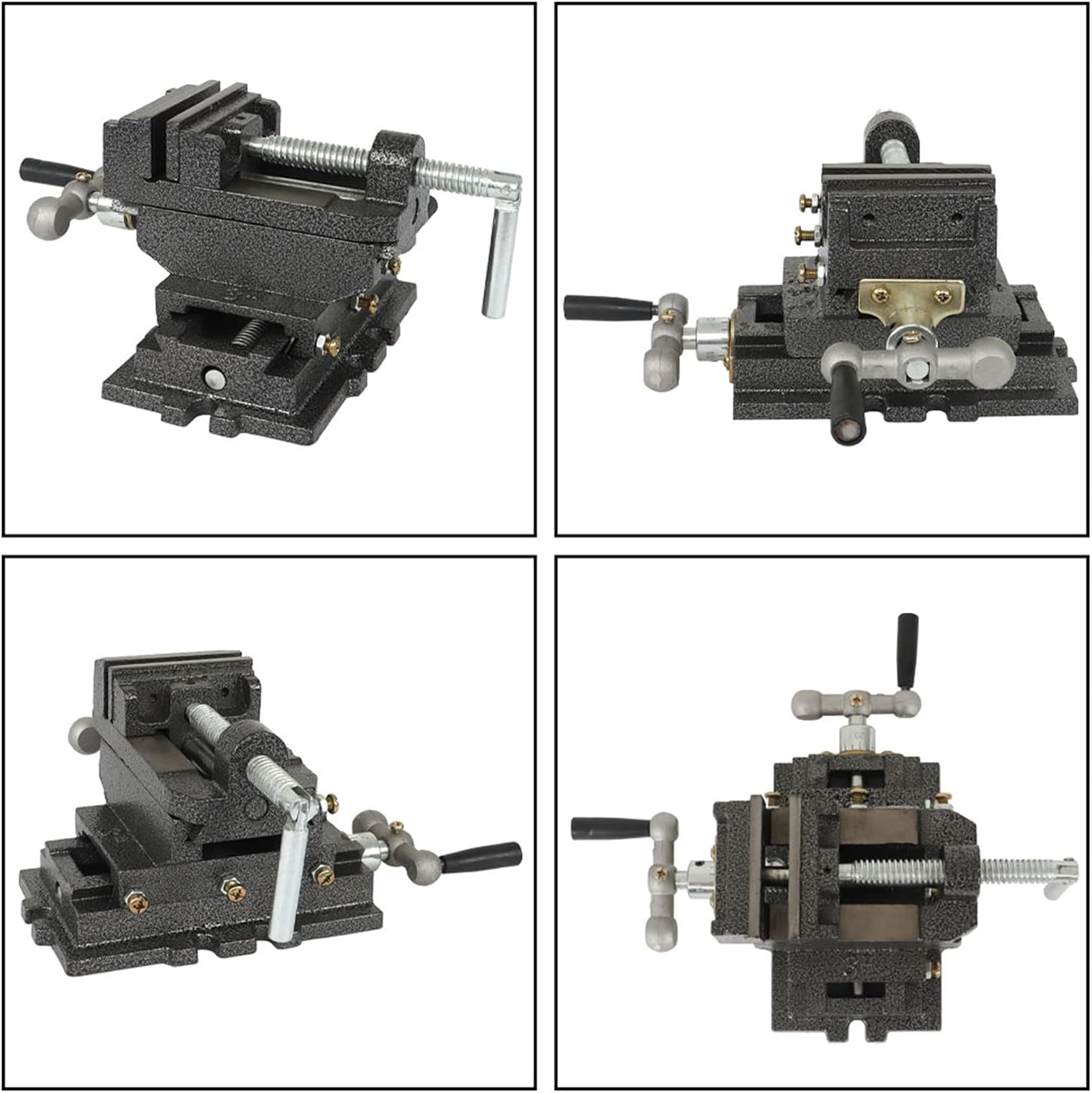 3 inch Cross Slide Vise 2 Way X-Y Heavy Duty Cross Slide Vise Clamp Machine for Metal Milling