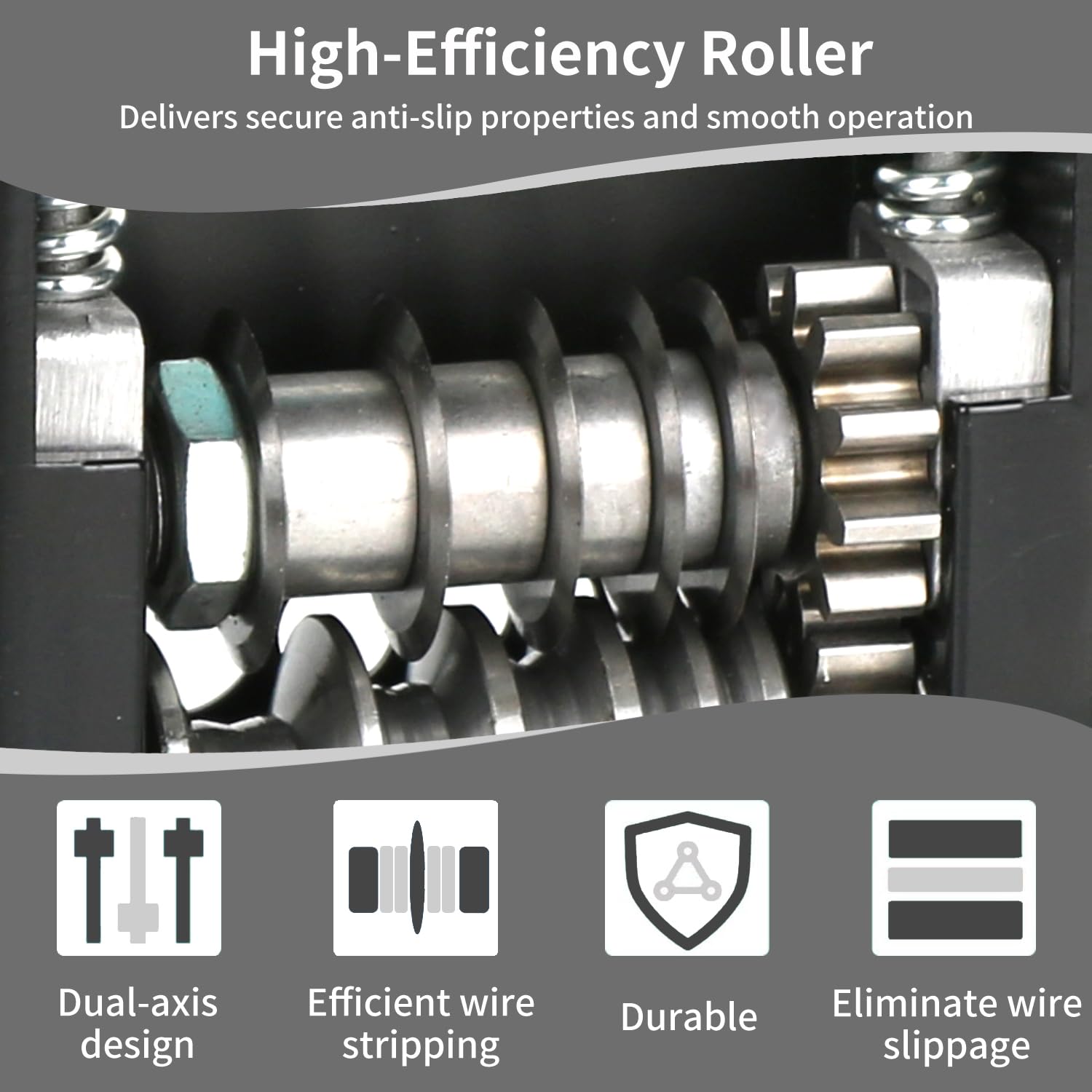 Máquina pelacables manual, máquina peladora de cables alimentada por taladro con 6 canales y 5 cuchillas para alambre de cobre de 0.12 a 0.67 pulgadas, herramienta pelacables de manivela manual para