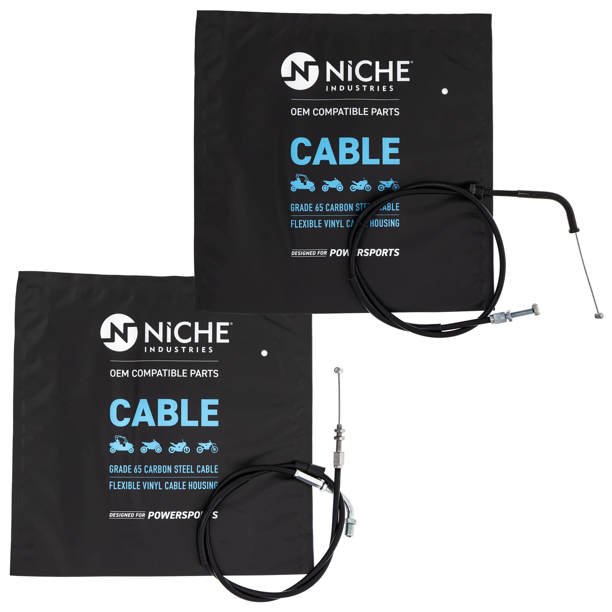 Amazon.com: NICHE Push Pull Throttle Cable Set for Honda Shadow