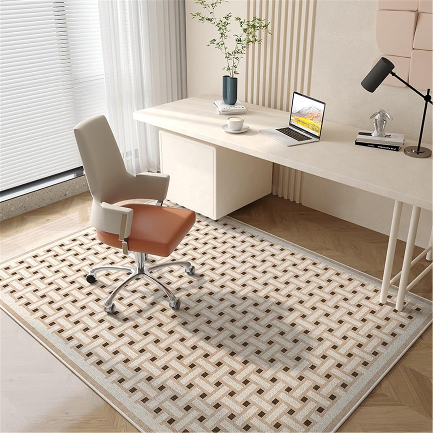SSDDLZEQ Premium durable range Protective Mats For Hardwood Floors, Computer Chairs, Gaming Chairs, Chairs With Castors And Desks(Lines,80x160cm)
