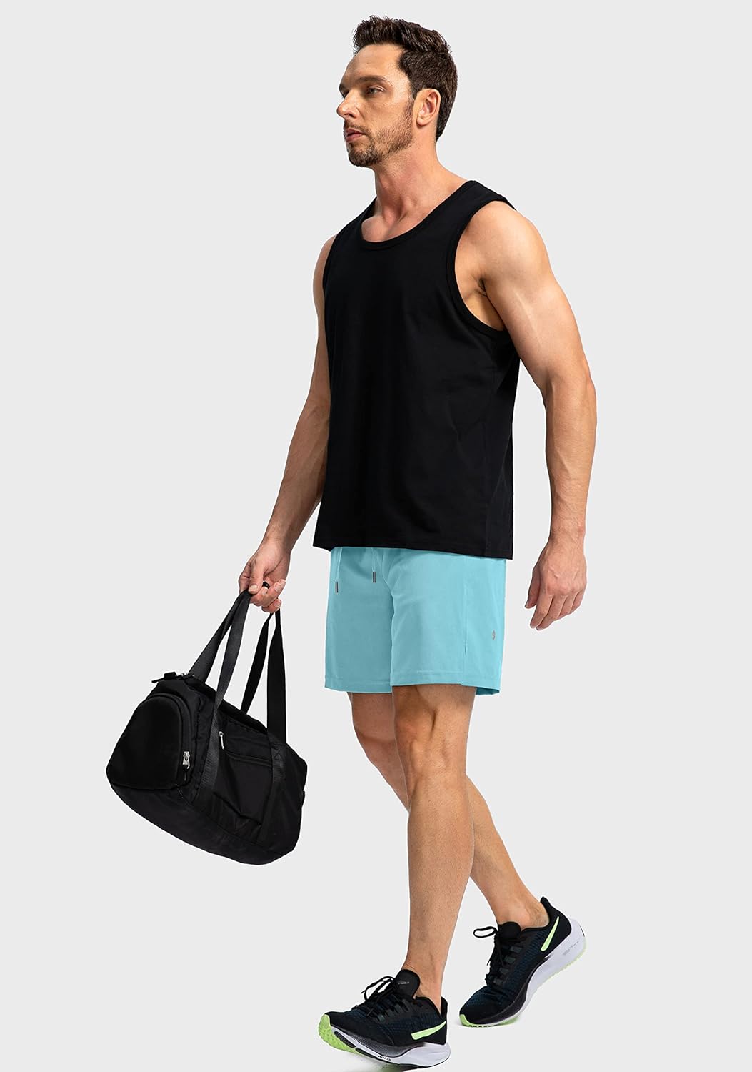 Soothfeel Men's Running Shorts with Zipper Pockets 9"/ 7"/ 5" Lightweight Basketball Gym Workout Athletic Shorts - Image 6