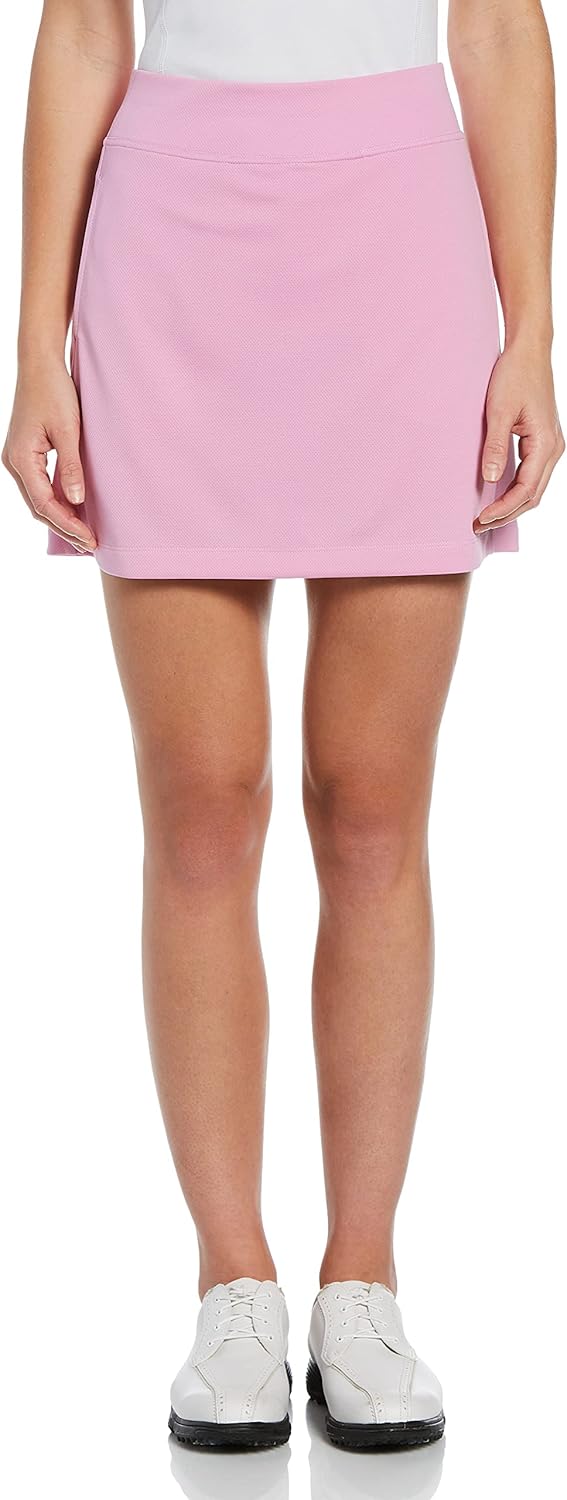 PGA TOUR Women's 16" Airflux Golf Skort with Tummy Control, Stretch Seams, Moisture-Wicking, Sun Protection, Ventilated