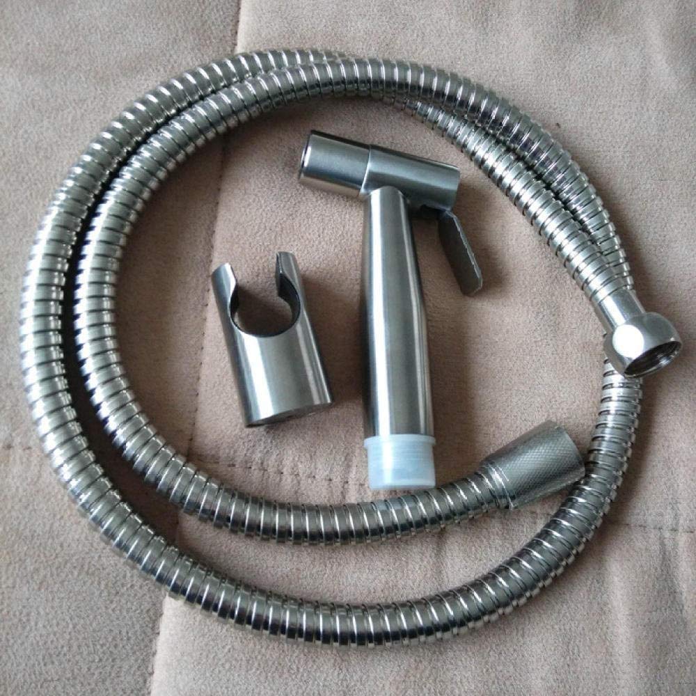 Toilettensprüher-Set, Messing-Duschsprüher, Ersatzspray, kompatibel mit Premium-Stoffwindelsprüher – Edelstahl-Handbrause, Spülduschdüse, Sprühpistole, Duschset, Wandmontage, M