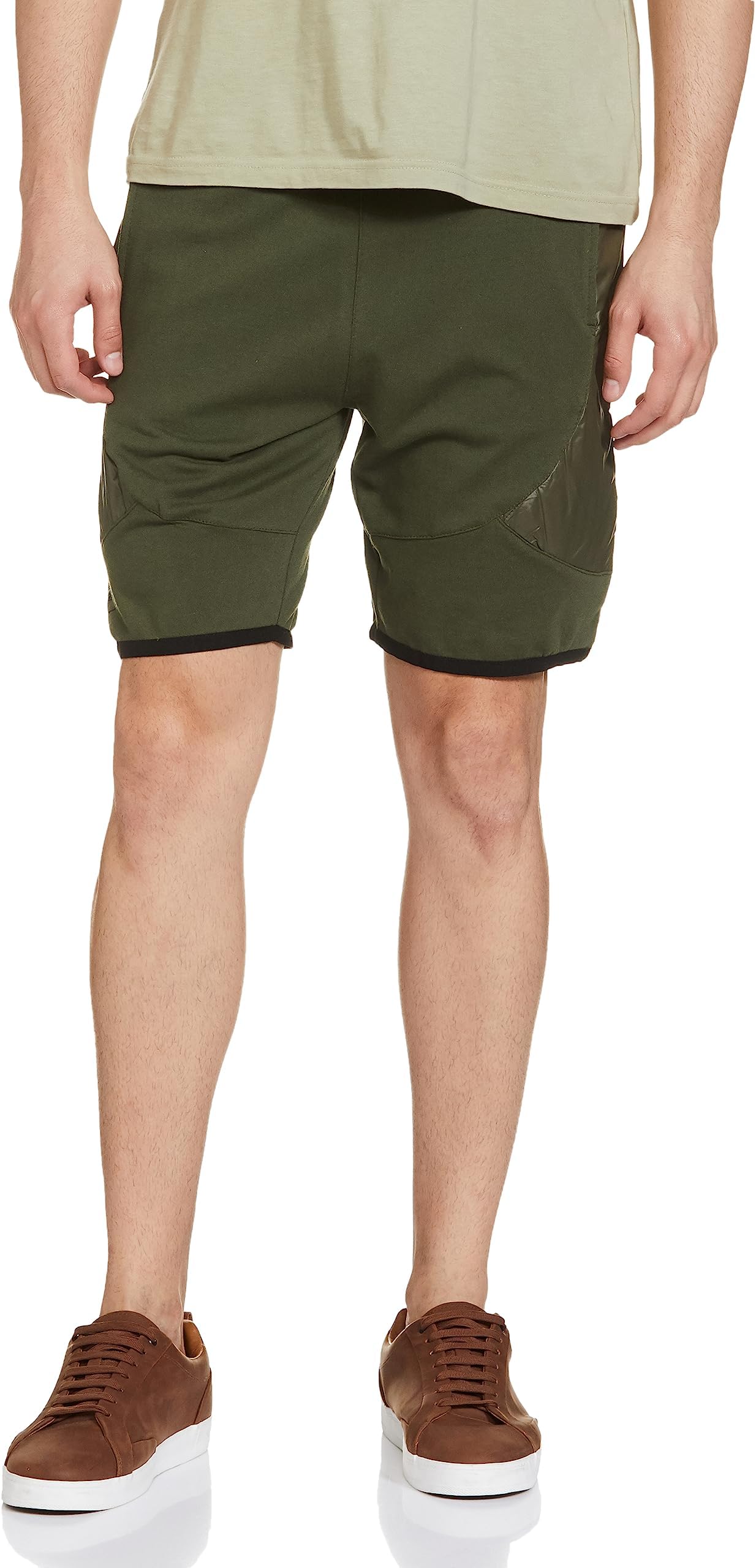 The Indian Garage CoMen's Bermuda Shorts (1121-SHORT-41-3_Olive_30)