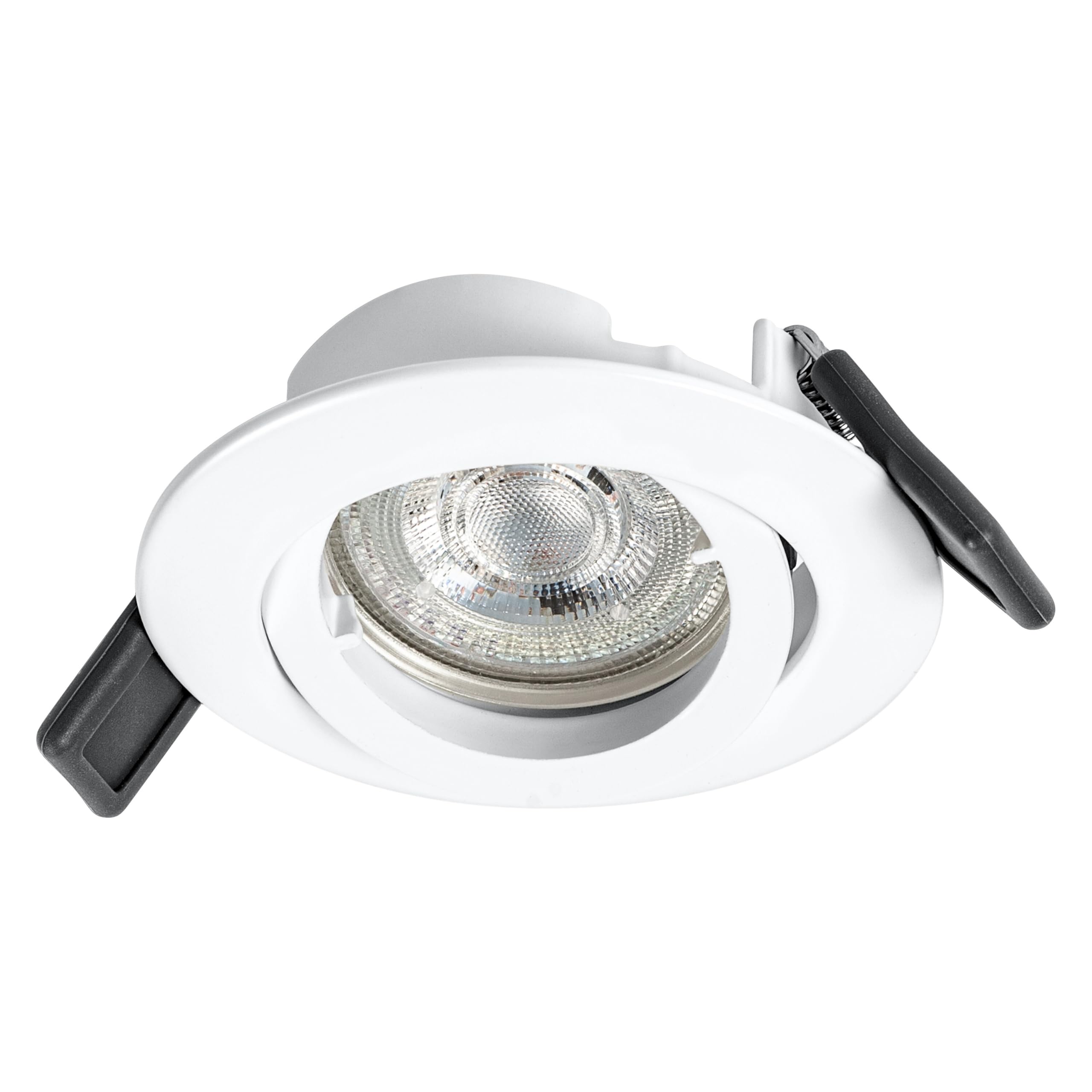 OSRAM Recessed Ceiling Light Set Including GU10 LED and Twistlock System, Recessed Lights in White, IP20 Protection for Indoor Applications, Full Mounting and Connection Accessories Included