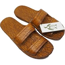 Pali Hawaii Light Brown JANDAL + Certificate of Authenticity