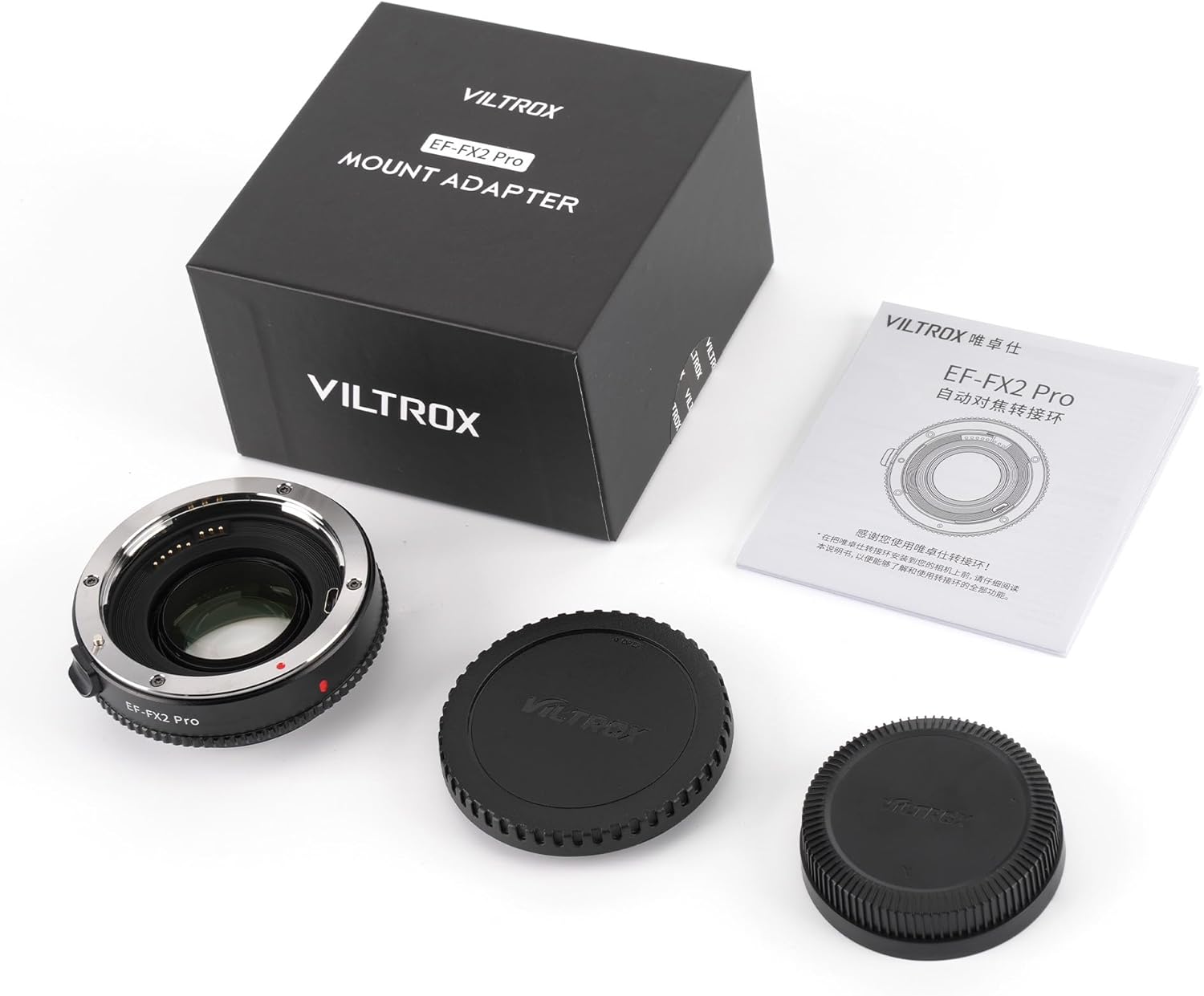 VILTROX EF-FX2 Pro Lens Adapter Auto Focus 0.71x Focal Reducer Speed Booster Adapter Compatible with Canon EF Mount Lens to Fuji X-Mount Cameras X-T2 X-T3 X-T10 X-T20 X-T100 X-PRO 2 X-E3 X-A20