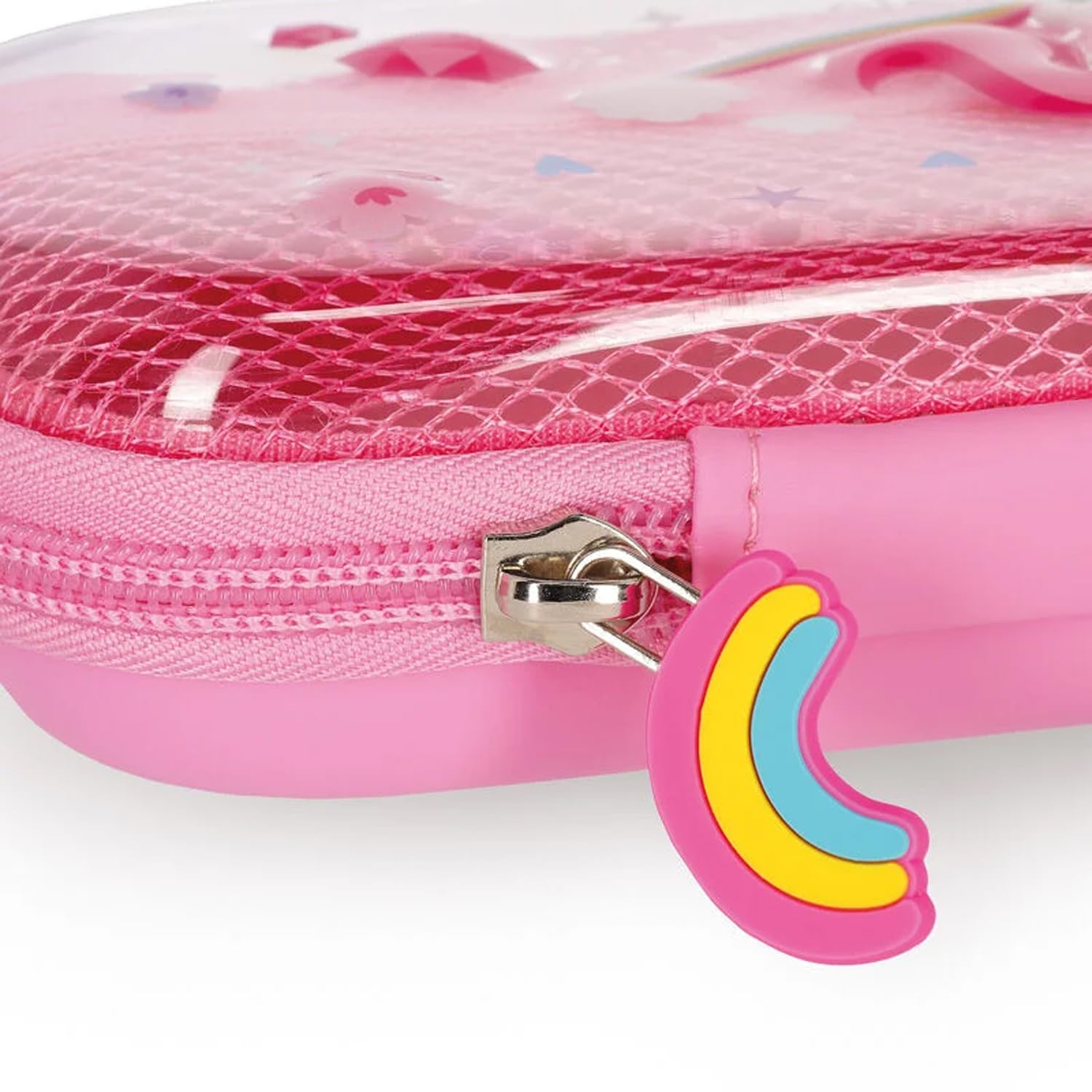 LEGAMI Trousse et Stylo effaçable WonderWow | Lot de 5 stylos Animaux Mignons à Encre thermosensible + Trousse à 2 Compartiments (Licorne)