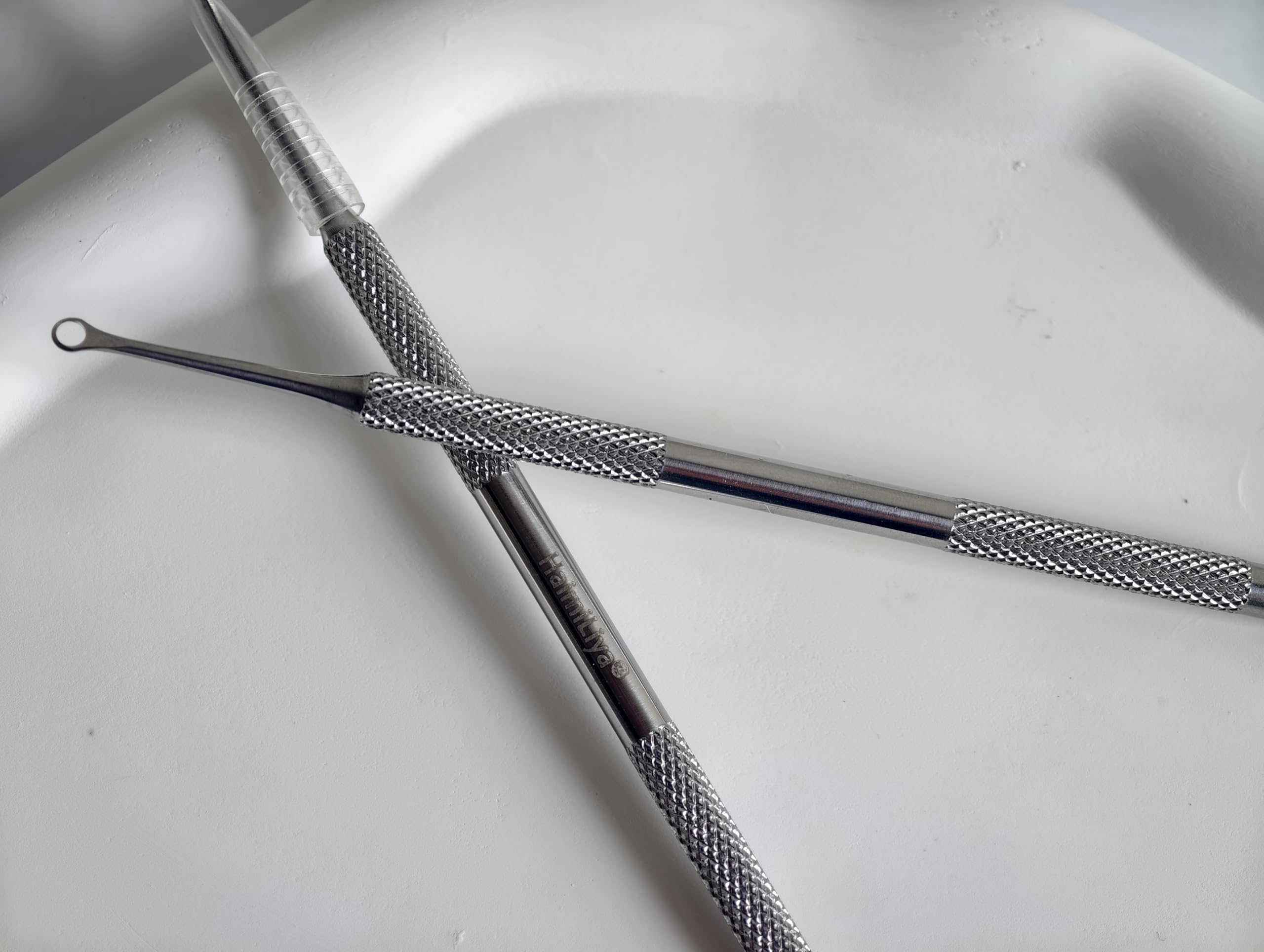 Empujador de cutículas de pretratamiento, empujadores de uñas rusos, removedor de cutículas de doble extremo con hojas de papel de lija de grano 100/180, cuidado de uñas para manicura