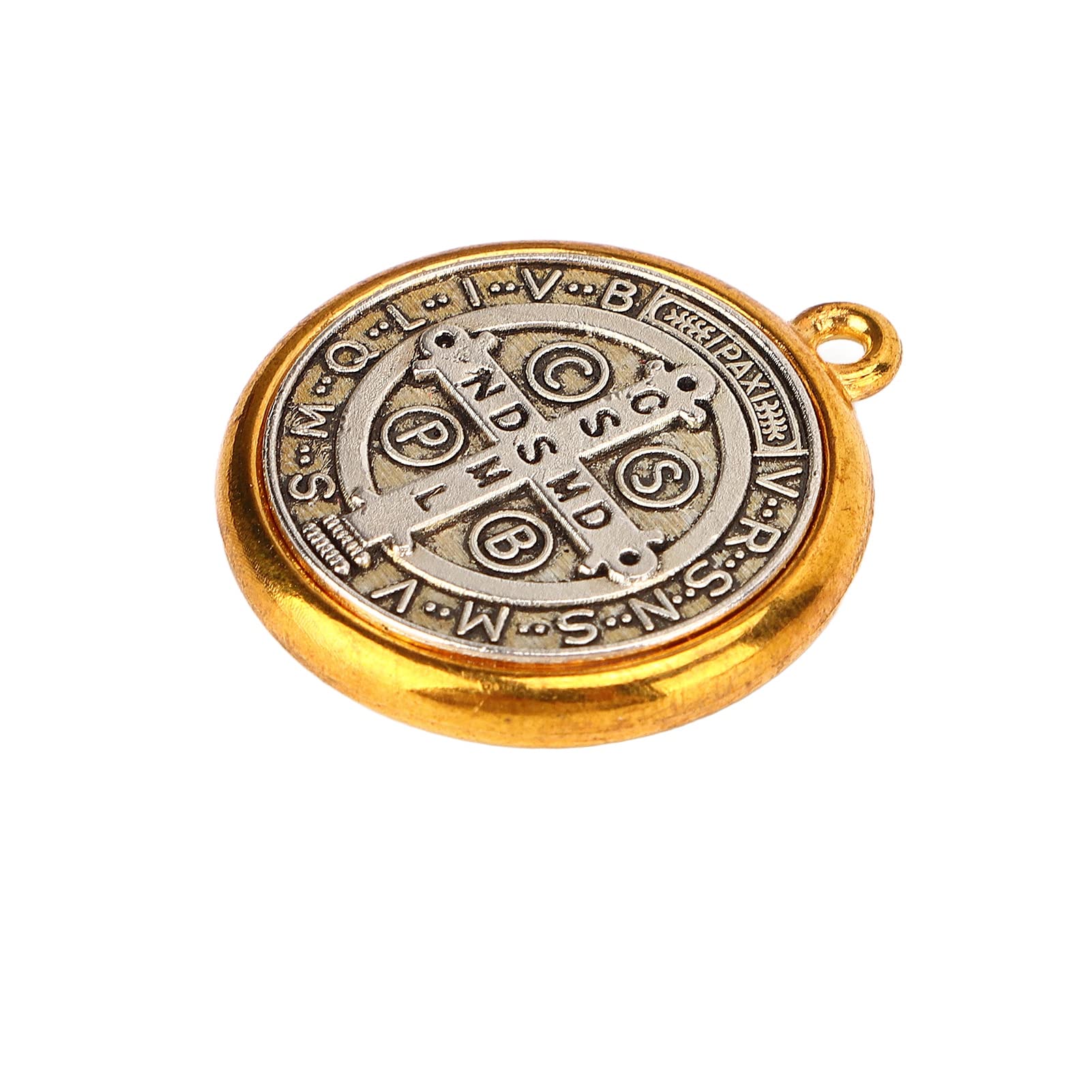Médailles De Saint Benoît Pendentif Métal Antirouille - Cadeau Religieux Catholique Homme Femme Enfant