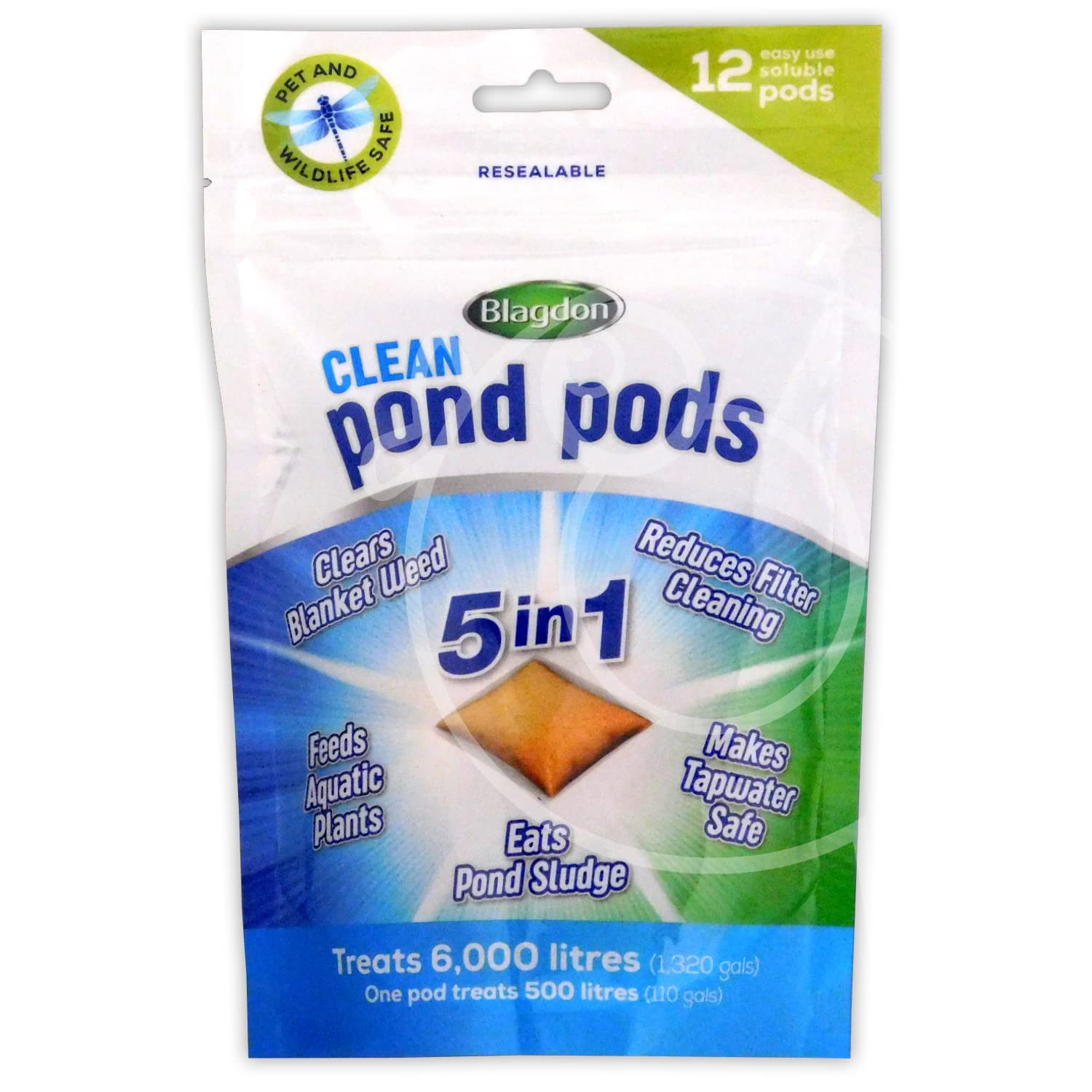 Blagdon Clean Pond Pods, Eliminates Weeds, Reduces Filter Cleaning, Feed Aquatic Plants, Eats Pond Mud, Make Tap Water Safe (12 Pod Pack)-image-36