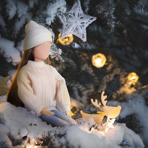 Miniatura 2 de Bencailor Juego de 2 8 piezas de ropa de muñeca para muñeca de niño, figura de acción, incluye ropa casual, suéter, muñecas, pantalones, zapatos,