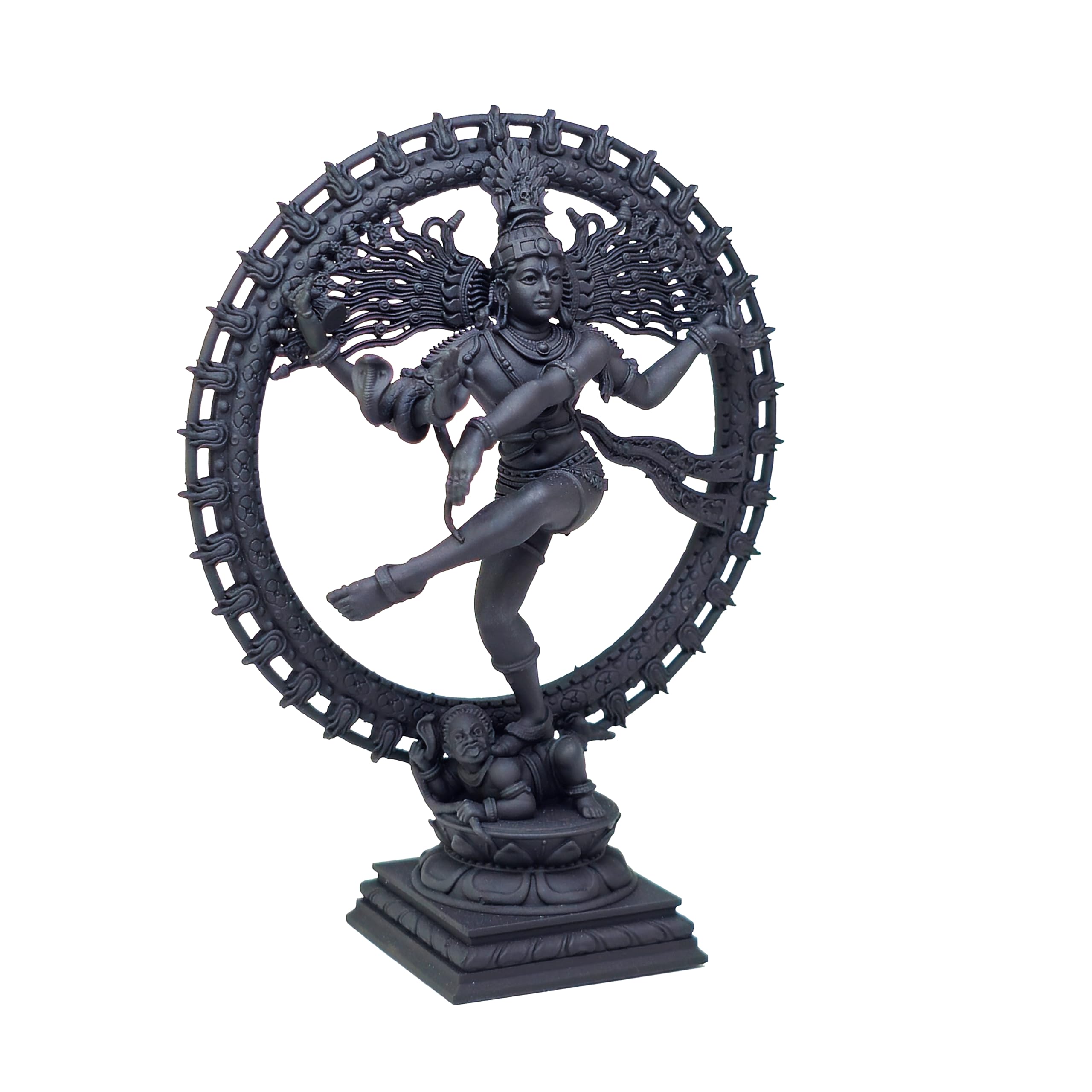 Nataraja Statue - Black UV Resin Idol -3