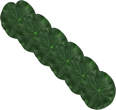 Artificial Floating Foam Lotus Leaves Artificial Foliage Pond Decor 10cm, Pack of 6