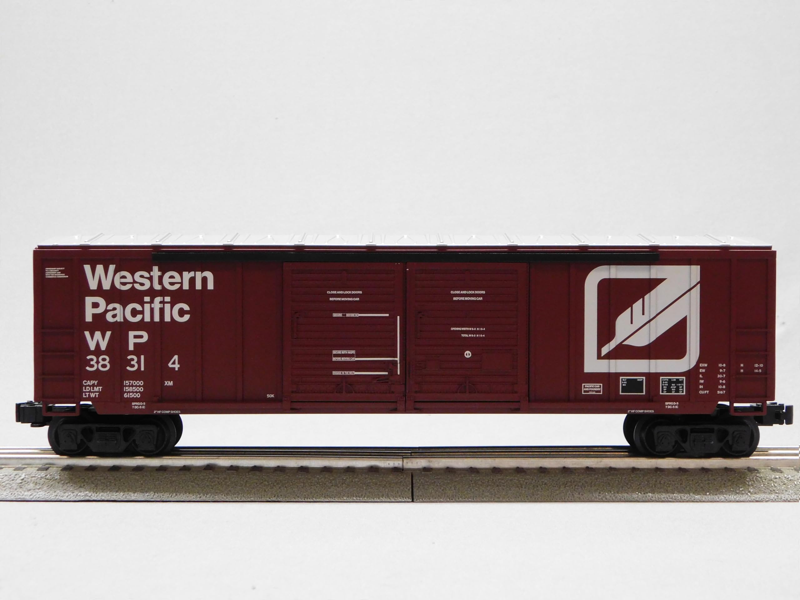 Lionel Western Pacific Standard O Double Door BOXCAR 38314 O Gauge 2443032
