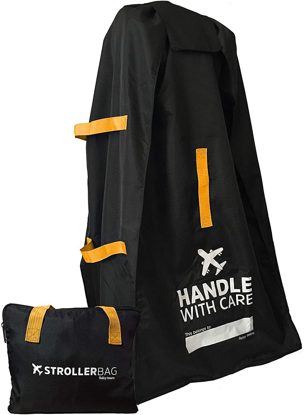 Stroller Travel Bag for Airplane - Ideal for Large/Single/Double/Jogging Strollers, Durable, Water-Resistant with Adjustable Straps