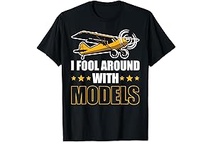 RC Airplane Modeling Plane Pilot - I Fool Around With Models T-Shirt