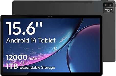 MESWAO 15.6 inch tablet, MES-B3 Android 14 large tablet with