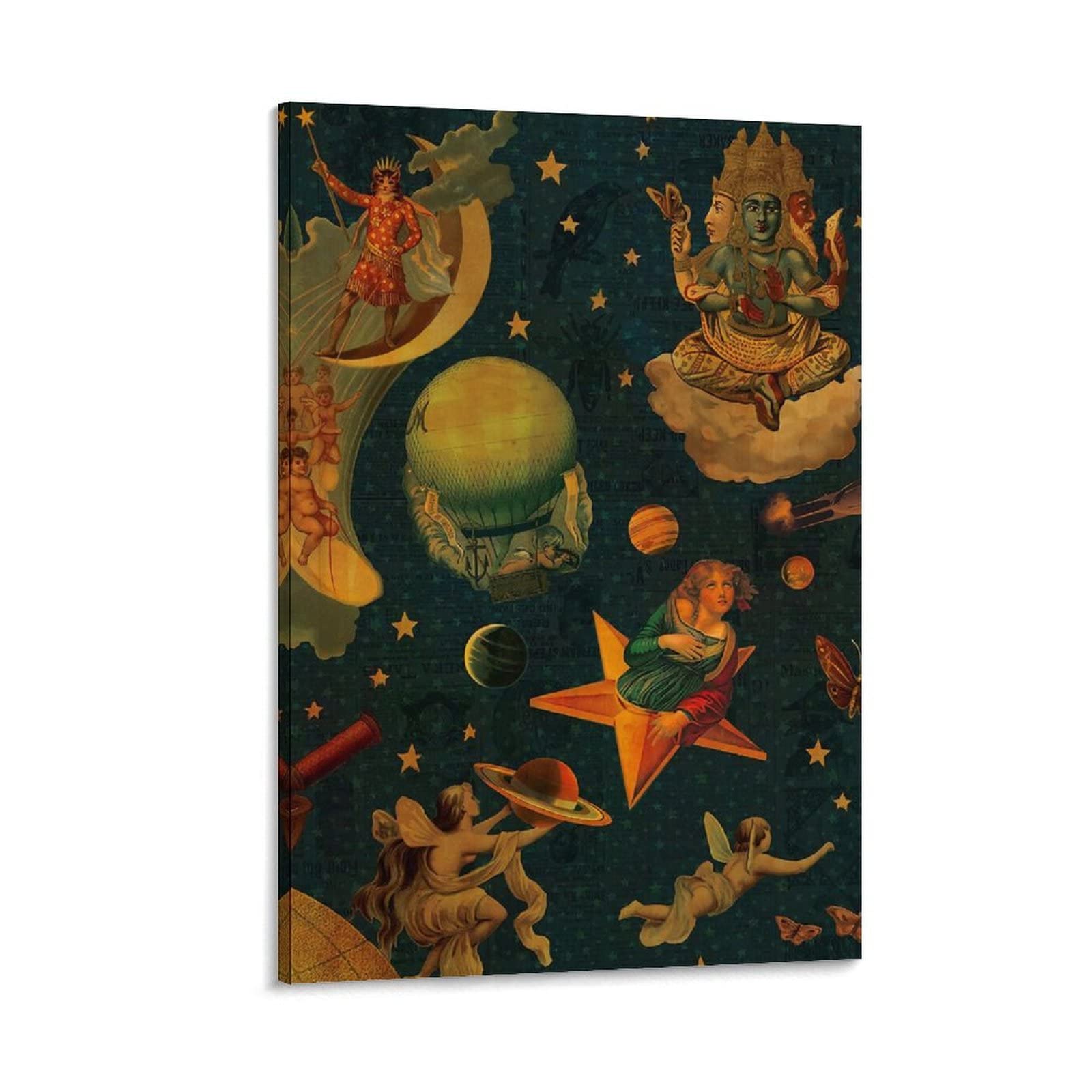 LETISR The Smashing Pumpkins Flag Mellon Collie And The Infinite Sadness Poster HD Canvas Prints Wall Art Room Aesthetics Decor 24x36inch(60x90cm)