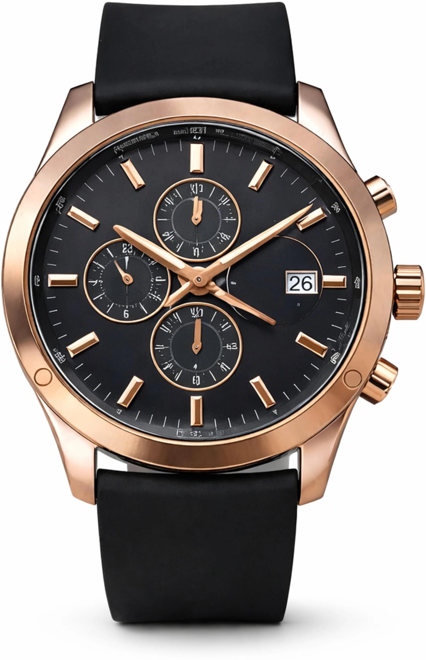 daniel radcliffe Luxury Rose Gold Tone Men’s Chronograph Style Wrist Watch with Dial, Multi-Function Sub-Dials, Premium Strap & Elegant Designer Finish for Formal-picture-38