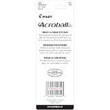 PILOT Acroball PureWhite Advanced Ink Refillable & Retractable Ball Point Pens with Silver Accents, Fine Point, Black Ink – view 2