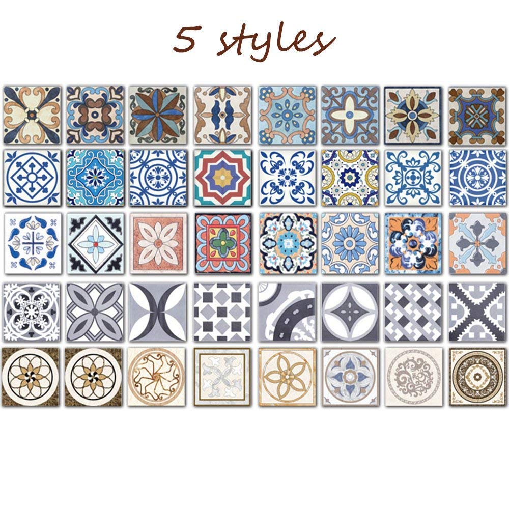 Rain Queen Portuguese Style Multicoloured Decals 10x10cm Pack Of
