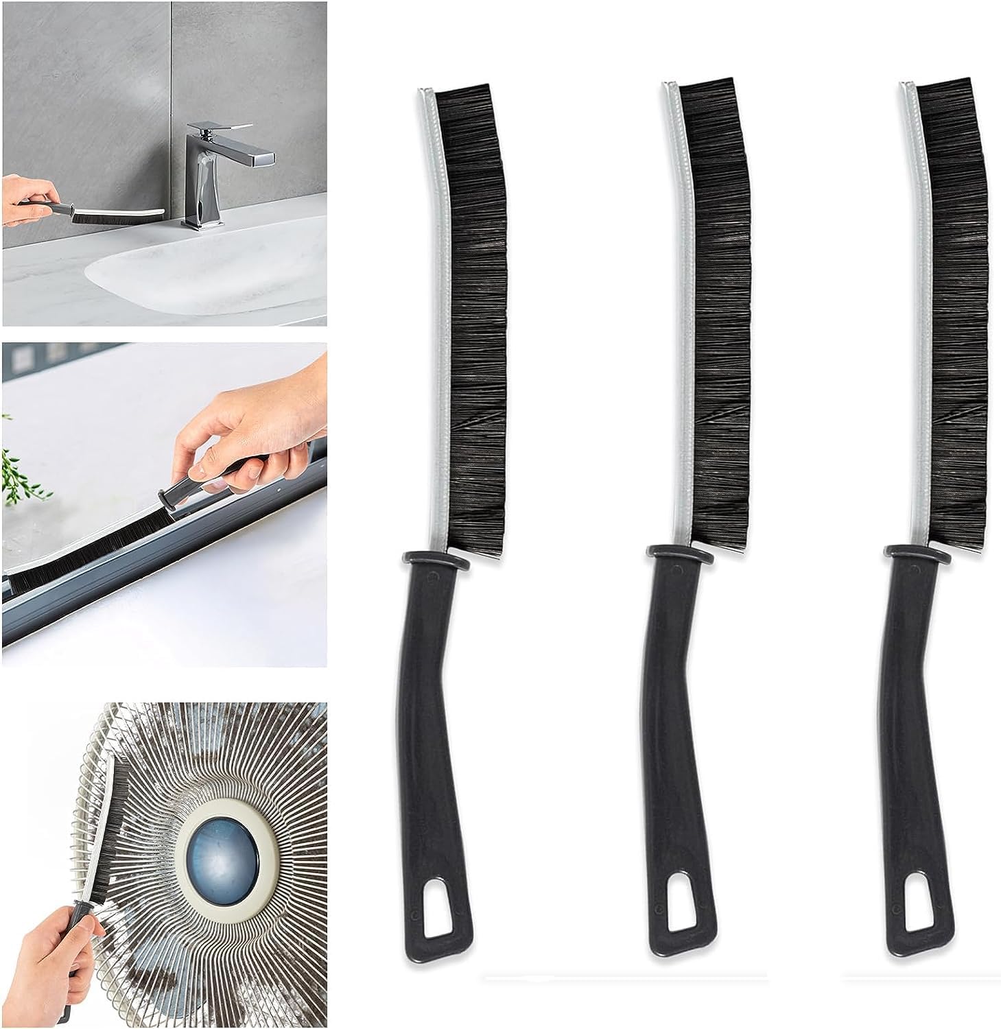 Amazon.com: YRAKOZIN Crevice Cleaning Brush [4 PCS], Hard Bristle Gap ...
