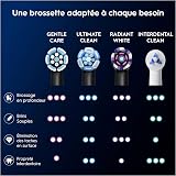 Oral-B Set of 4 Replacement Brush Heads Gentle Care Genuine Black Softest Brush Suitable for Sensitive Gums Round Brush for Oral B iO Electric Toothbrushes - 8