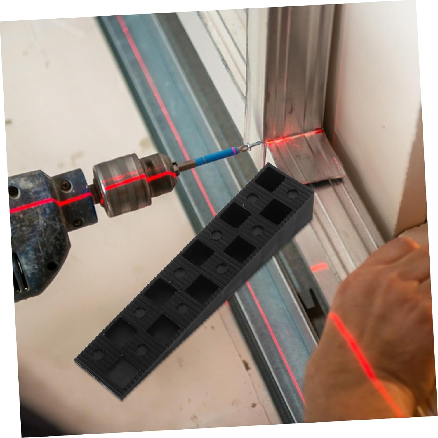 20pcs Durable Plastic Cushion Pads for Window and Door Leveling Multi Functional Wedges for Precise Furniture Alignment and Construction Projects Easy to Use Installation Shims