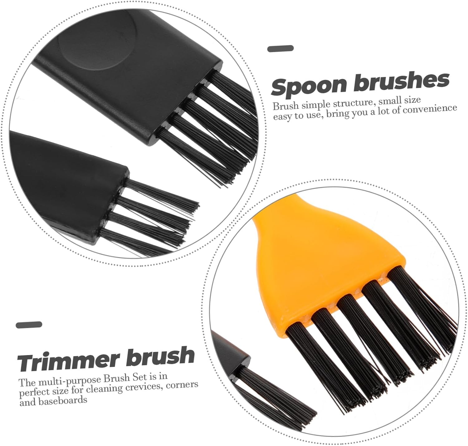 VALICLUD 48pcs Cleaning Brush for Razor Laptop and Keyboard Versatile Gap Cleaning Tools for Dust Removal Durable and Skin-Friendly Material for Home and Barber Shops