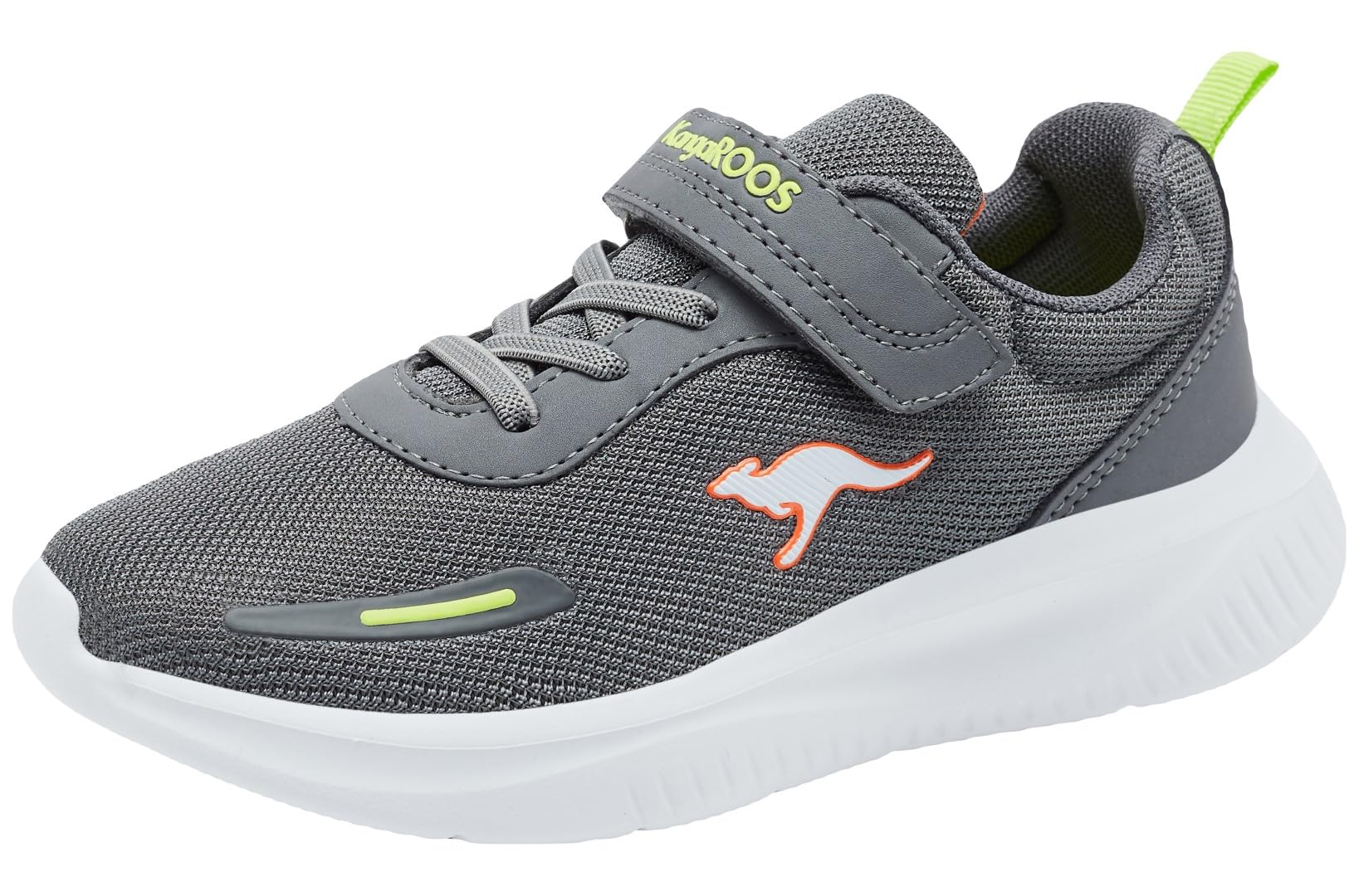 KangaROOS K-FT Maze EV, Sneaker, Steel Grey/neon Orange,